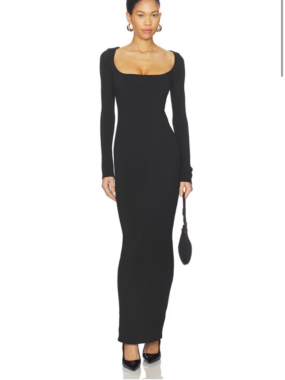 Revolve All The Ways Anneliese Maxi Dress in Black size Large NEW $68